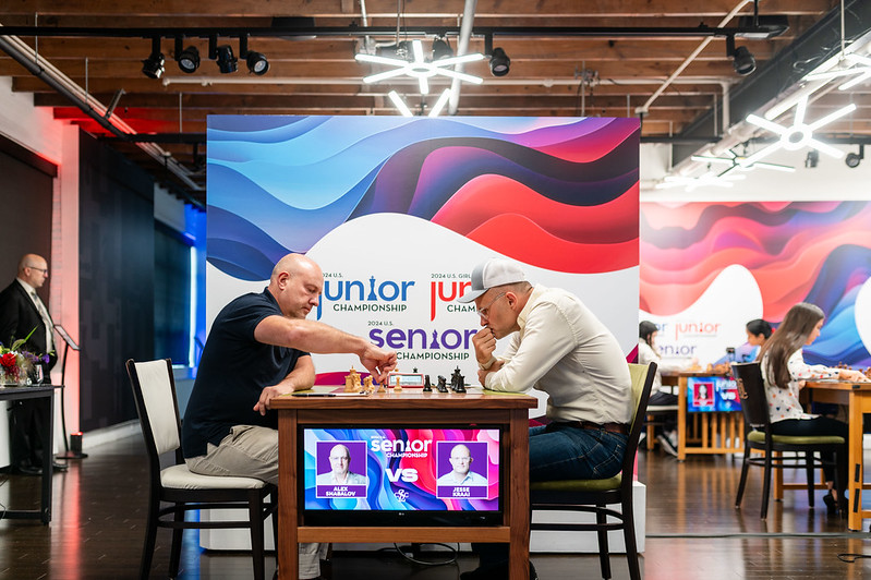 GM Alex Shabalov versus GM Jesse Kraai, 2024 U.S. Senior Championship