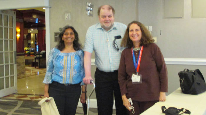 Nita Patel, Alex Relyea, and Alexey Root (August 7, 2021, photo by Wendy Reed)