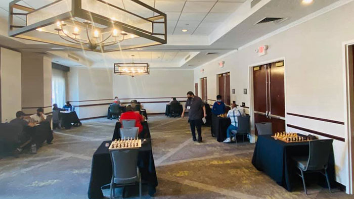 Dallas Chess Club FIDE Open, August 22-23, 2020, photo by Oklahoma Chess Association