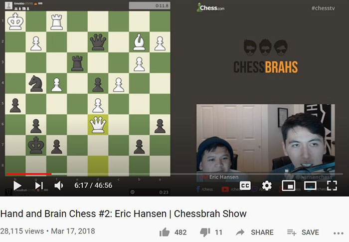 ChessBot Blog - Hand'n'Brain game