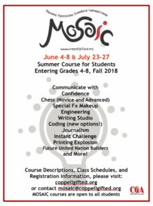 MOSAIC - Chess course for Students