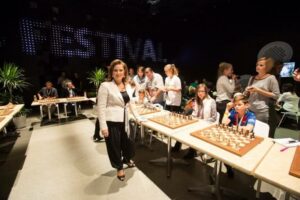 Judit Polgar simul Chess Festival