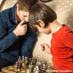 children playing chess