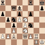 diagram of Arthur Bisguier vs J. Penrose chess puzzle
