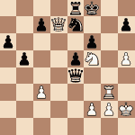 diagram of Lajos Steiner vs Albert Becker chess puzzle