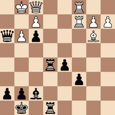 diagram of Paul Vaitonis vs. Reuben Fine chess puzzle