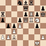 diagram of Leo Fleischmann vs Savielly Tartakower chess puzzle
