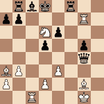 diagram of Max Euwe vs Lohr chess puzzle