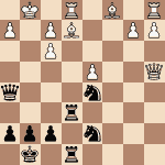 diagram of Max Walter vs. Emanuel Lasker chess puzzle