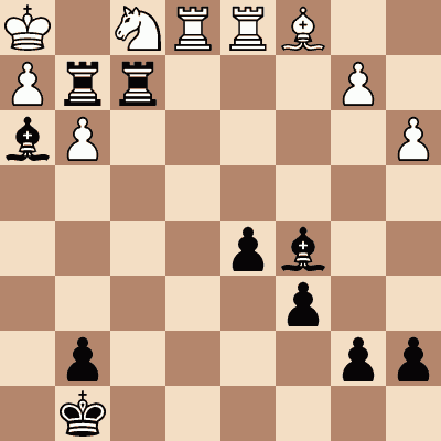 diagram of James Mason vs. Georg Marco chess puzzle