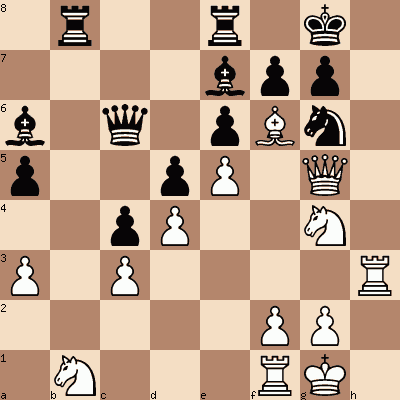 diagram of Janos Balogh vs Geza Maroczy chess puzzle