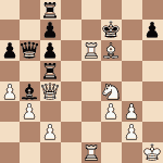 diagram of Géza Maróczy vs. Heinrich Wolf chess puzzle