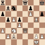 diagram of Alexander Alekhine vs. Samuil Weinstein chess puzzle