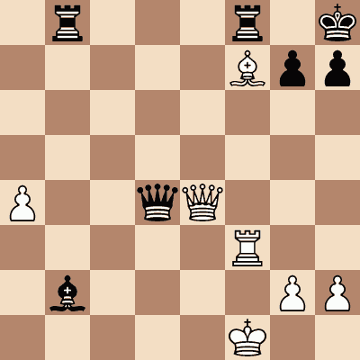 diagram of John Emms vs. Albert Blees chess puzzle