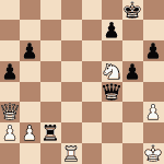 diagram of Milan Vidmar vs. Max Euwe chess puzzle