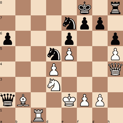 diagram of Judit Polgár vs E. Bareev chess puzzle