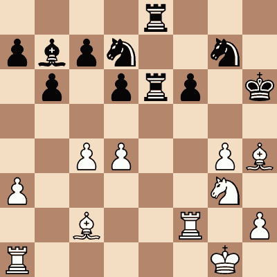 diagram of Alexander Alekhine vs. Fahardo chess puzzle