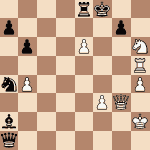diagram of Vassily Ivanchuk vs. Josif Dorfman chess puzzle