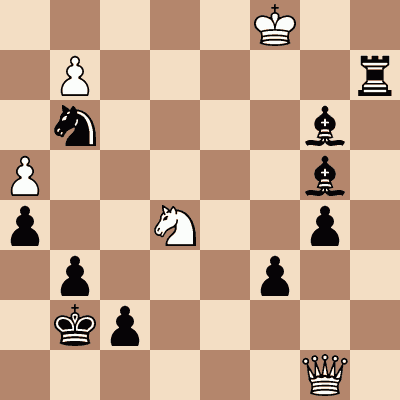 diagram of Donald Byrne vs. Bobby Fischer chess puzzle