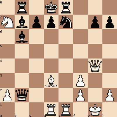 diagram of Joseph Blackburne vs Martin chess puzzle
