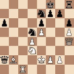 diagram of Judit Polgár vs E. Bareev chess puzzle