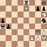 diagram of John Nunn vs Miroslaw Sarwinski chess puzzle