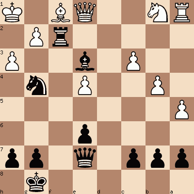 diagram of David Adams vs Mark Lyell chess puzzle