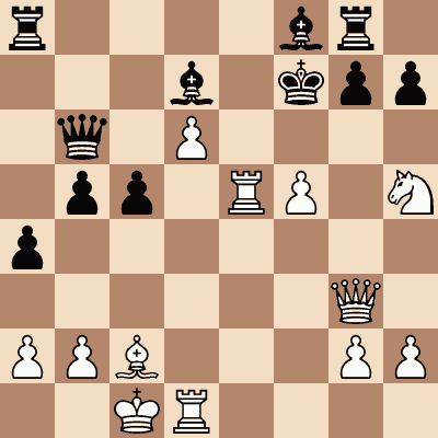 diagram of Wilhelm Steinitz vs. David Sands chess puzzle
