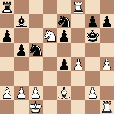 diagram of Isaías Pleci vs. Lucius Endzelins chess puzzle