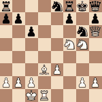 diagram of Rudolf Spielmann vs Saviely Tartakower chess puzzle