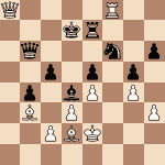 diagram of Joseph Blackburn vs. Adolf Anderssen chess puzzle