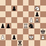 diagram of Adolf Anderssen vs. Ernst Karl Falkbeer chess puzzle