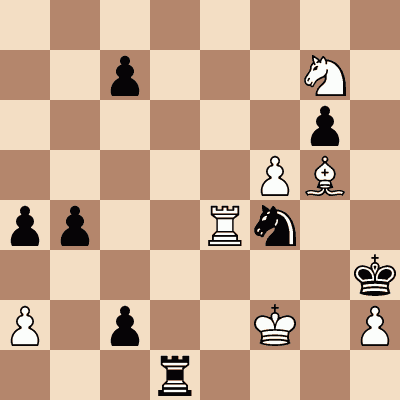 diagram of Adolf Anderssen vs. Ernst Karl Falkbeer chess puzzle