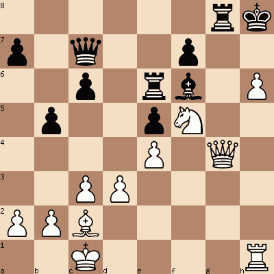 diagram of JR Capablanca vs TA Carter chess puzzle