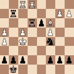 diagram of Benhard Horvitz vs. Howard Staunton chess puzzle