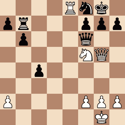 diagram of Alexander Alekhine vs. Frieman chess puzzle