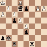 diagram of Robert Thacker vs. Bobby Fischer chess puzzle