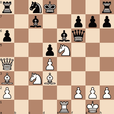 diagram of Joseph Blackburne vs Smith chess puzzle