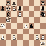 diagram of Luis Paulsen vs. Blachy chess puzzle