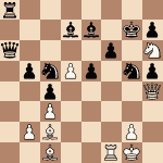 diagram of Magnus Carlsen vs. Hans Harestad chess puzzle