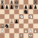 diagram of Paul Journoud vs. Jules Arnous de Rivière chess puzzle