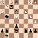 diagram of David Adams vs Mark Lyell chess puzzle