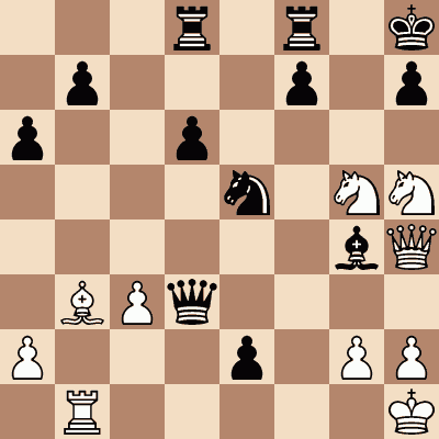 diagram of Kasparov Mates in 3 chess puzzle