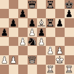 diagram of Daniel Harrwitz vs. Bernhard Horwitz chess puzzle