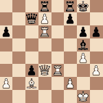 diagram of Viktor Korchnoi vs. Lev Polugaevsky chess puzzle