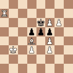 diagram of Mate in Three with a Promotion chess puzzle