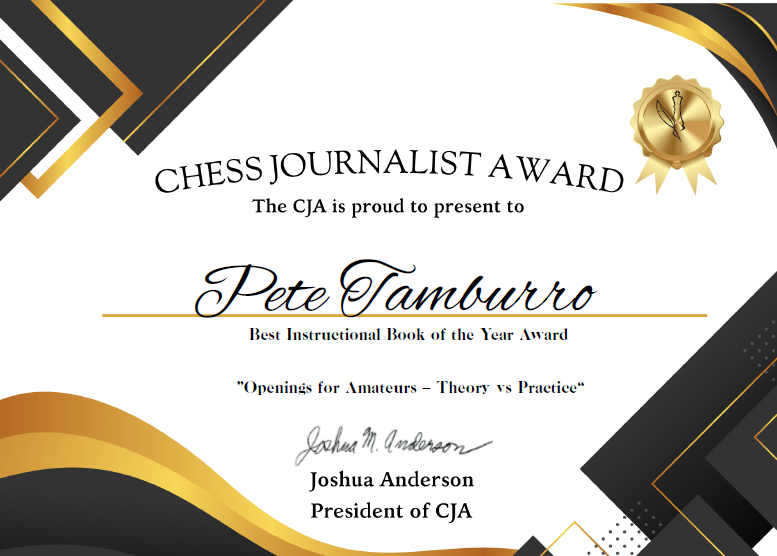 Chess journalist award