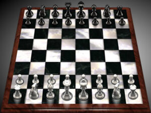 The very first perspective board in flashCHESS 3, 2007