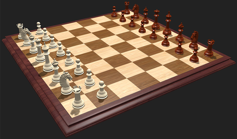 The new 3D rotatable board in SparkChess