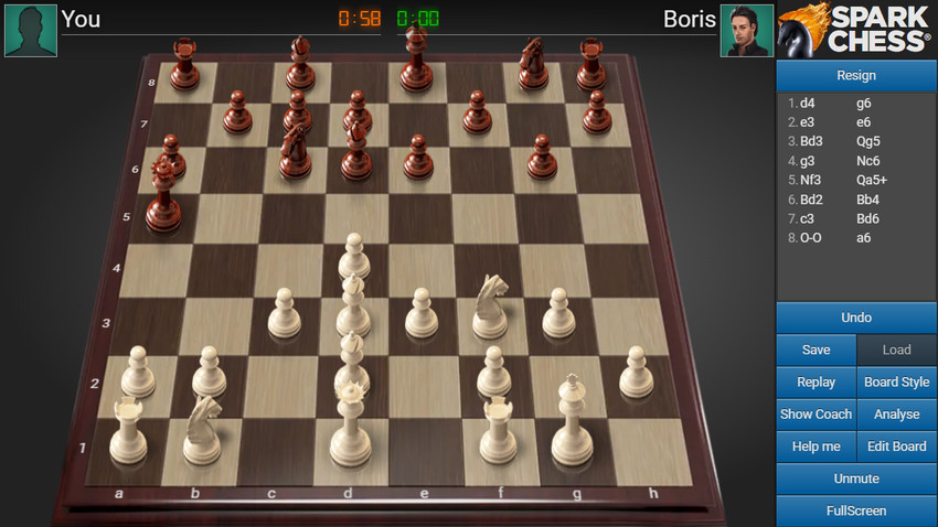 formule Manifesteren diepgaand SparkChess: Play chess online vs the computer or in multiplayer